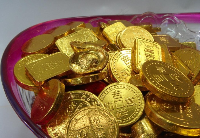 金币巧克力糖果图片