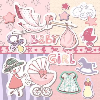 卡通儿童卡片矢量素材下载