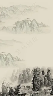 中国风山水背景图片