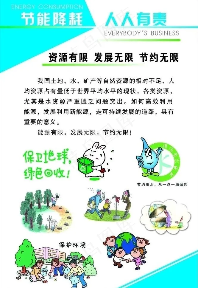 节能减排图片cdr矢量模版下载