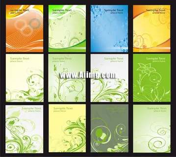 花纹展板背景矢量素材