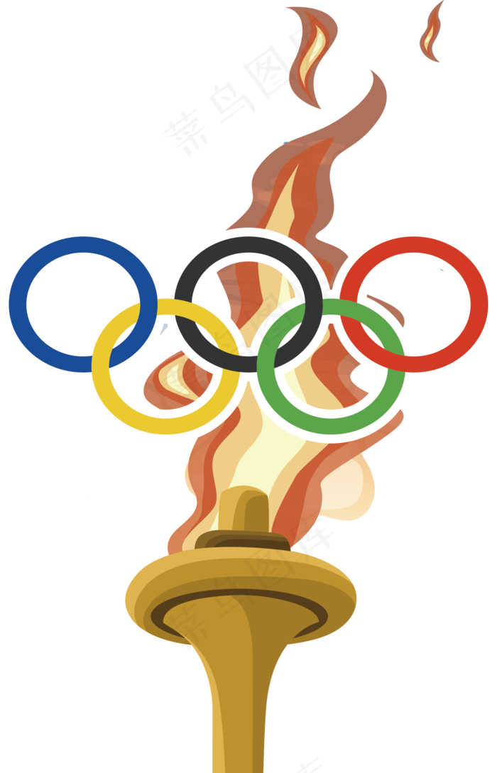 北京奥运会五环设计海报素材