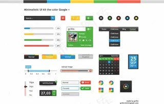 Google风格界面图片