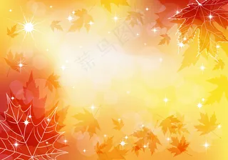 金秋幻影矢量秋季素材