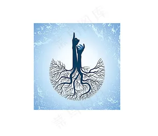 树根手势LOGU设计