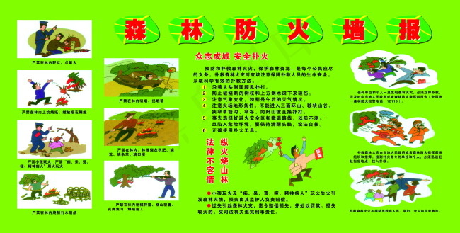 森林防火墙报(6644X3366(DPI:70))psd模版下载