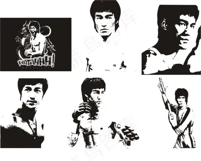 李小龙矢量图片 李小龙矢量图片