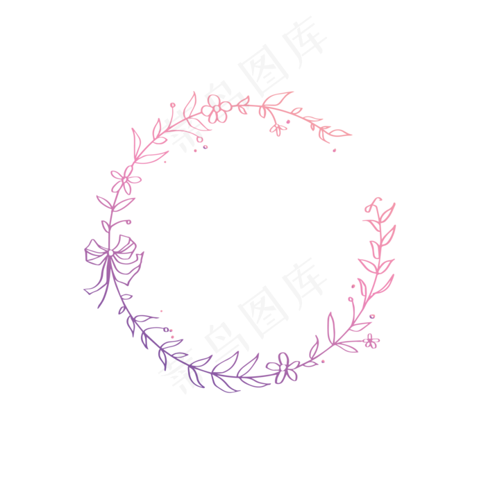 圆形花环渐变色系列圆形花环渐变色系列