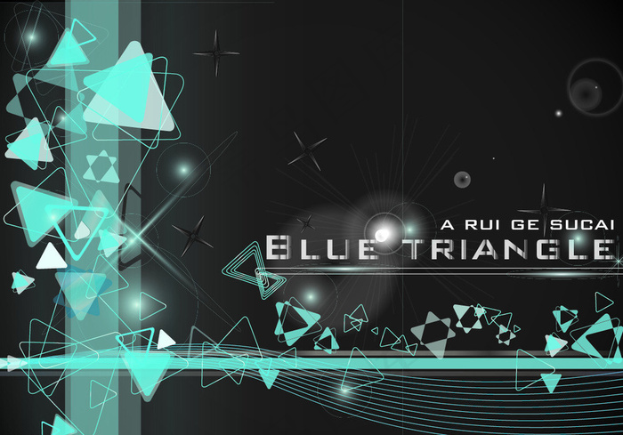 三角矢量封面素材图片