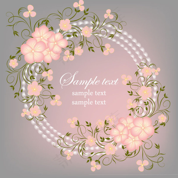 精美鲜花花纹背景