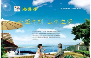 山水海景房单页图片