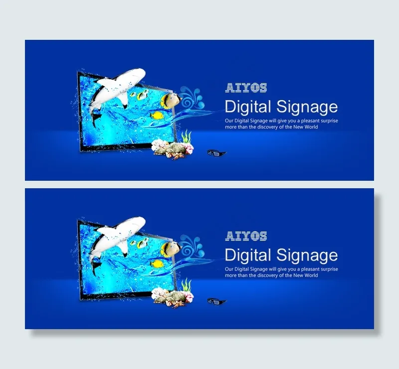 蓝色科技显示器bannerpsd模版下载