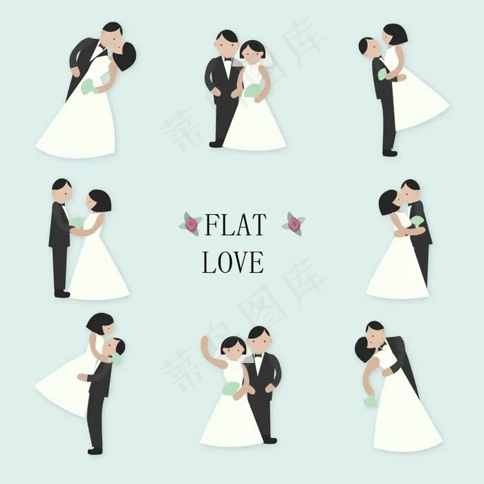 Q版新人ai矢量模版下载