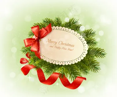 美丽的圣诞卡片矢量素材