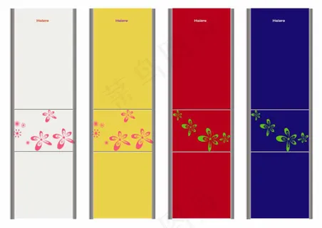 haier冰箱面板小碎花图案