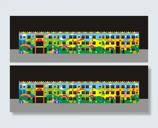 幼儿园墙体彩绘设计