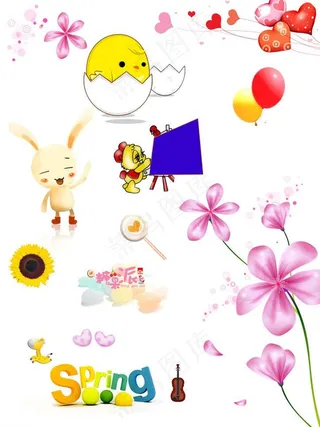 卡通psd分层素材图片