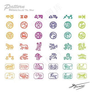 12星座图案