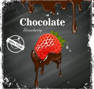 巧克力草莓图片