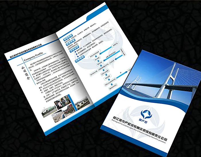 金融公司折页图片cdr矢量模版下载