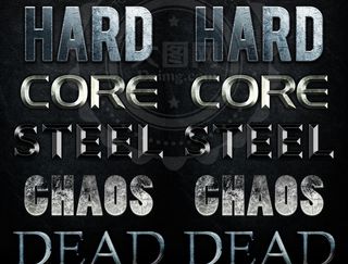 5款金属质感的电影字体PS样式V3