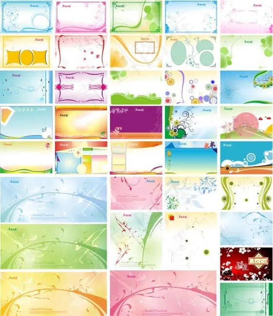 画册展板cdr矢量模版下载