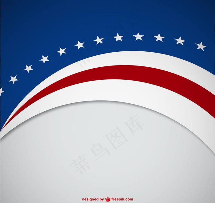 美国背景图片ai矢量模版下载