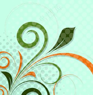 老式的蓬勃发展的抽象背景