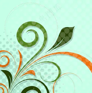 老式的蓬勃发展的抽象背景