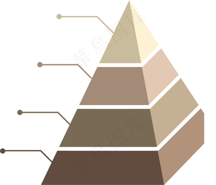 ppt金字塔透明免抠png