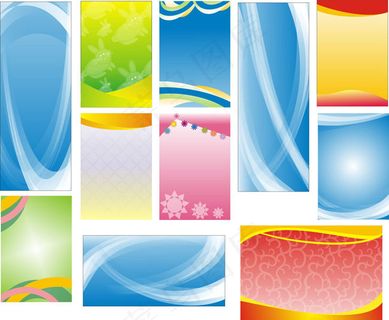 展板展架背景矢量素材