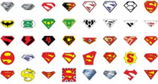 72年的超人标志自由标志logo模...