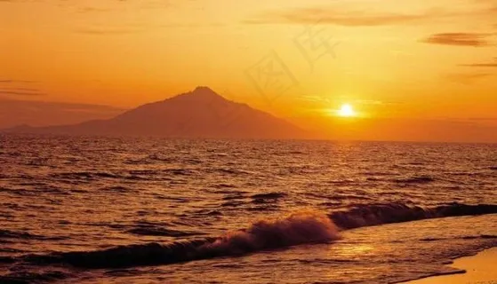 海滩 夕阳图片 海滩 夕阳图片