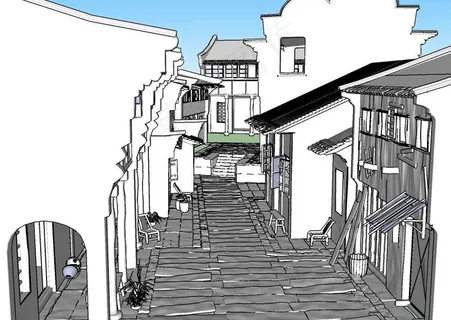 徽派建筑3D模型