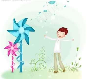 幸福一家矢量素材图片