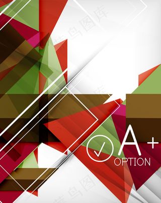 科技抽象多边形几何矢量背景素材