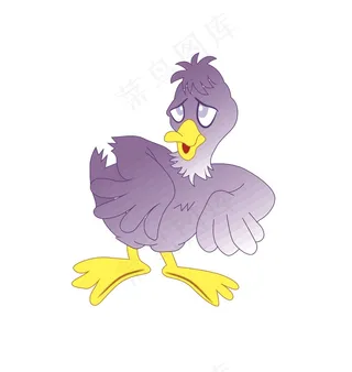 卡通动物小鸭子插画素材