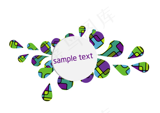 创意色块拼接图案背景矢量素材