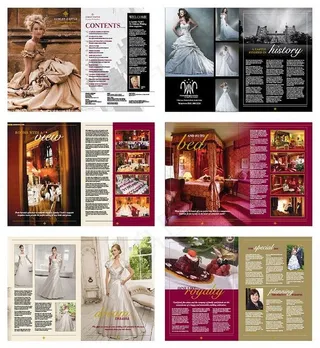 婚礼婚纱杂志设计矢量素材