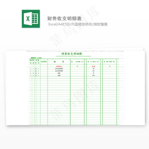 财务收支明细表