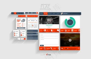 手机UI应用界面PSD分层素材