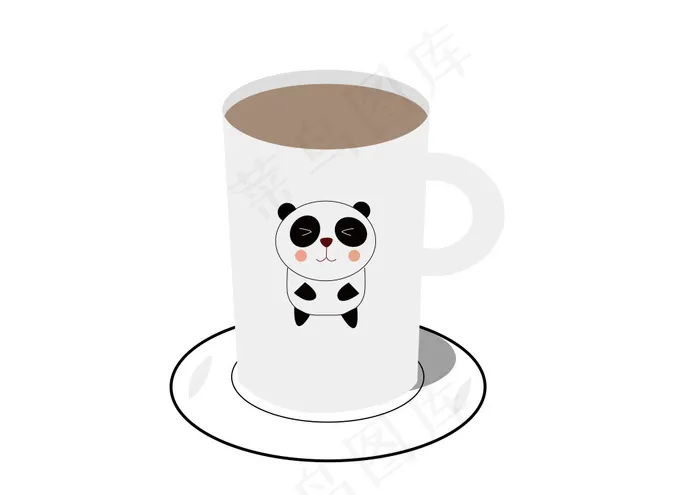 咖啡杯ai矢量模版下载