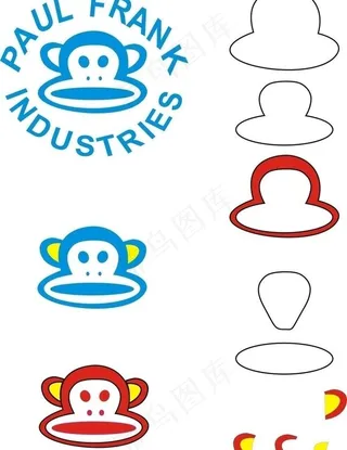 raul frank大嘴猴t恤印花...