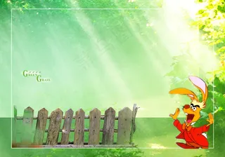 儿童卡通相册PSD分层模板4,免抠元素