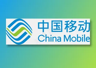 蓝色简约5glogo标准色移动免抠元素