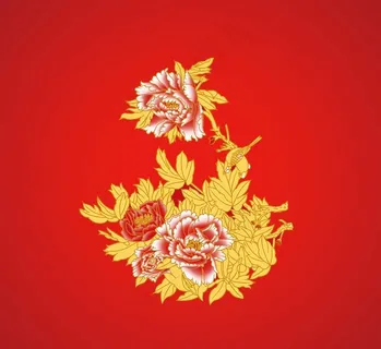 花开富贵PSD素材