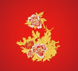 花开富贵PSD素材