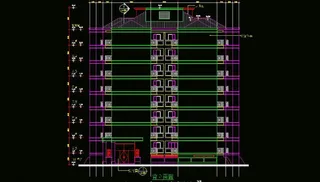 公寓楼背立面图图片