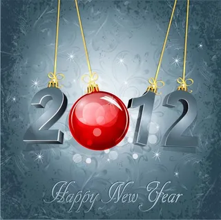 2012艺术字矢量素材01