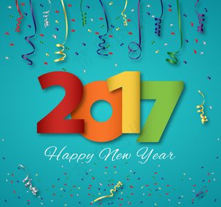 2017时尚艺术字体碎花背景喜庆素...